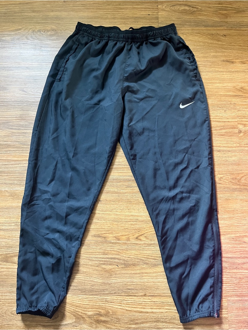 NIKE MEN’S DRI-FIT FLEX RUNNING TRACK PANT BLACK CU5498-010 LIGHTWEIGHT Size L
